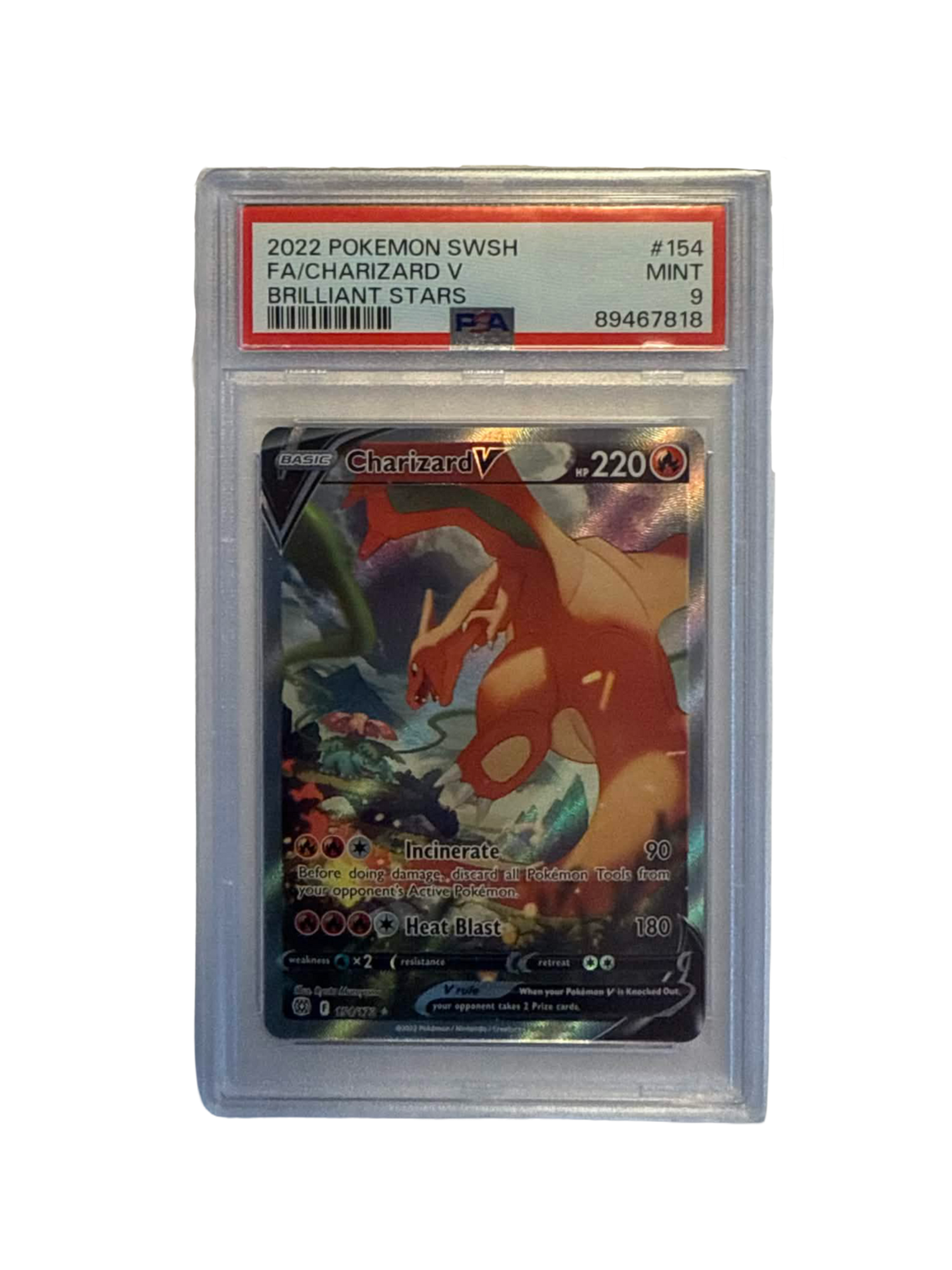 Charizard V (BRS 154) - PSA 9 Graded [Brilliant Stars]