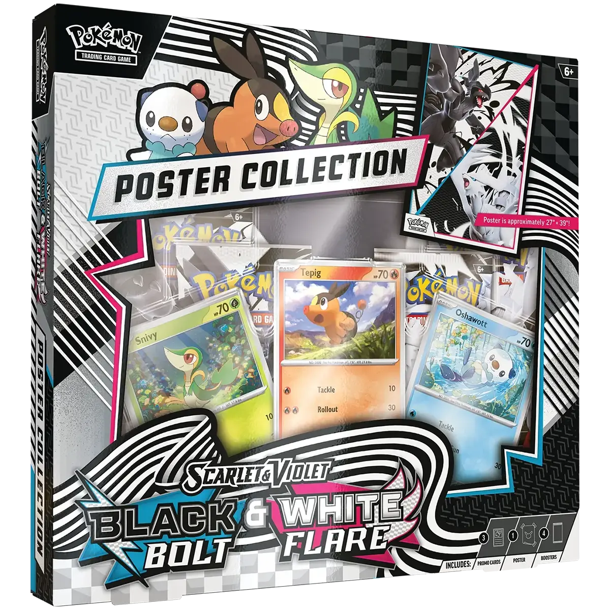 Pokémon TCG: Scarlet & Violet: Black Bolt & White Flare - Poster Collection